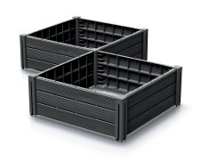 Vyvýšený záhon 2 ks BASE PLANT 75,6 cm - barva: antracit