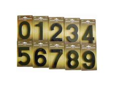 Číslice "4" fasádní NT6 152mm černá-mat