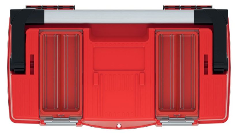 Plastový kufr na nářadí APTOP PLUS 458x257x245 mm - barva: červená