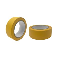Páska lepicí zakrývací a ochranná PVC, štukatérská žlutá | 38 mm x 33 m
