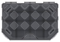 Organizér TAGER (přepážky) 284x195x40 mm - barva: černá s bezbarvým víkem