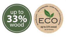 Koš s uchy ZOE BASKET ECO WOOD 41,9 cm - barva: naturo ECO