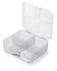 Organizér SQR box 15,6x14,0x5 cm - barva: transparentní