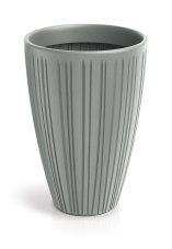 Květináč FERO ROUND HIGH 40 cm - barva: betonová šedá