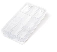 Plastový organizér KNOX 180x90x35 mm - barva: bezbarvá