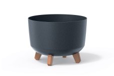 Kvetináč GRACIA STANDARD ECO WOOD 33,9 cm - barva: antracit ECO