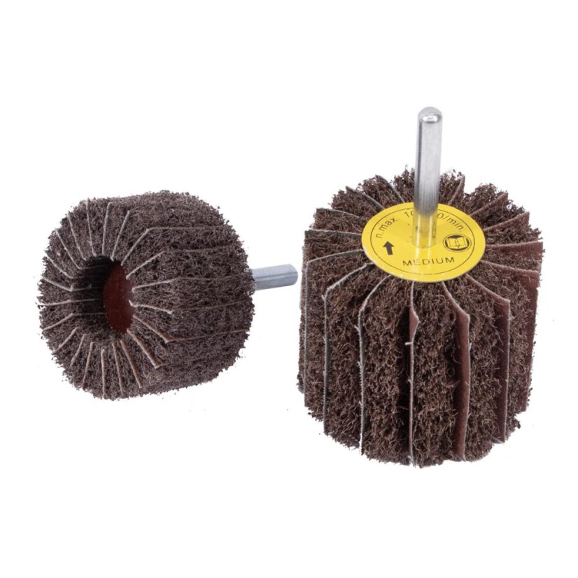 ABRASIVES Kotouč brusný vliesový lamelový na stopce | 60x50x6 mm, zr. 120, medium ABRASIVES Kotouč brusný vliesový lamelový na stopce | 60x50x6 mm, zr. 120, medium