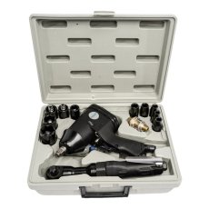 XTLINE Pneumatický utahovák + ráčna | 310 Nm, 1/2", 17 dílu