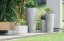 Květináč TUBUS SLIM BETON EFFECT s vkladem 40 cm - barva: šedá