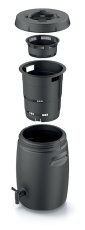 Mini kompostovací nádoba COMBIOLIQ 25l - barva: černá