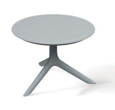 Nízký kulatý stul RIMO 593x570x405 - barva: šedá