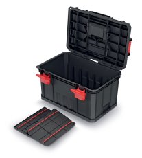Kufr na náradí s 2 prepážkami MODULAR SOLUTION 530x355x310 mm - barva: černá