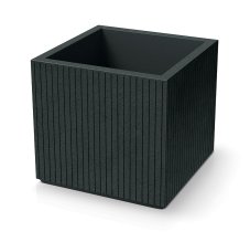 Květináč CORO SQUARE 48 cm - barva: tmavě šedá