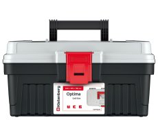 Kufr na nářadí OPTIMA bez přihrádek 360x195x183 mm - barva: chladná šedá