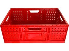 Max Plastová prepravka na ovoce a zeleninu červená  25kg