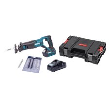 XTLINE Aku mečová pila 18 V + baterie 2.0 Ah + nabíječka 2.4 A + pilové plátky + box