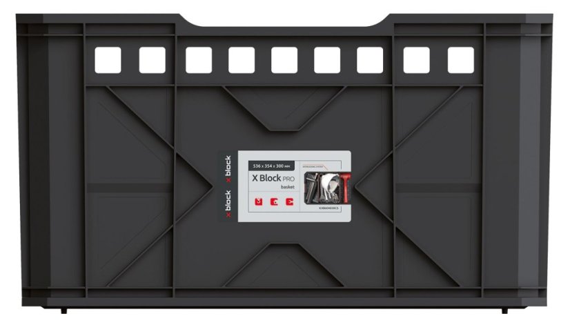 Modulární přepravní box X BLOCK PRO 544x362x300 mm - barva: černá
