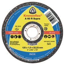 KLINGSPOR Kotouč řezný na nerez/ocel, A 660 Supra | 125x1,0x22,2 mm