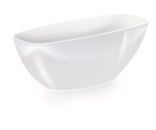 Mísa COUBI ORCHID 36 cm - barva: bílá