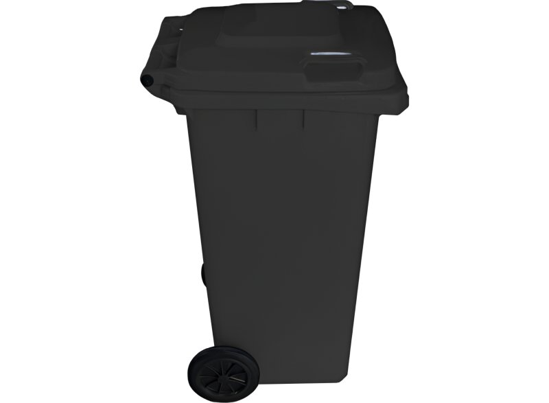 Popelnice D240B 240L černá s kolečky