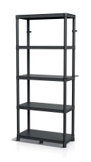 Regál STACKARO SOLID 75 HD - barva: černá