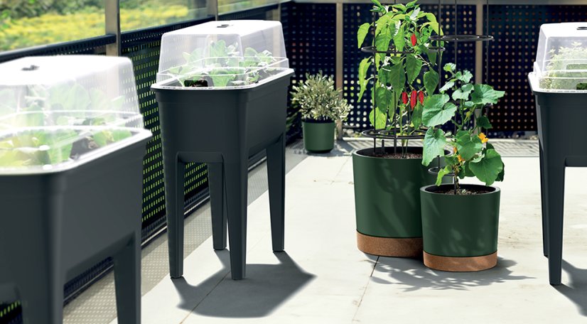 Květináč na pěstování rajčat HOME GROWER ECO WOOD 14,5l - barva: naturo ECO