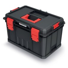Kufr na náradí s 2 prepážkami a organizéry MODULAR SOLUTION 530x355x310 mm - barva: černá