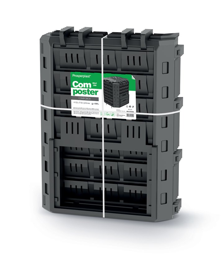 Kompostér COMPOBOX 350l bez balení- barva: černá