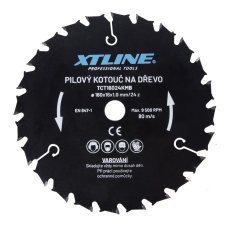 XTLINE Kotouč pilový s SK plátky - kombinovaný | 160x1,0x16 mm, 24 zubů