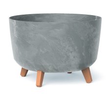 Kvetináč GRACIA BETON EFFECT 33,9 cm - barva: šedá