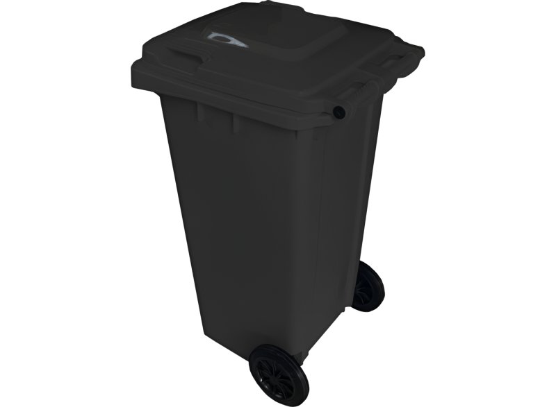 Popelnice C24 240L černá s kolečky