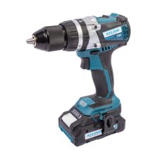 XTLINE Aku vrtačka s príklepem bezuhlíková 18 V, 65 Nm + 2 baterie 2.0 Ah + nabíječka 2.4 A
