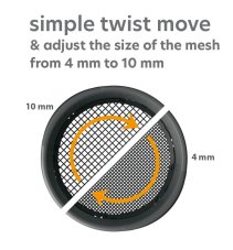 Síto RESPANA GARDEN SIEVE 37,4 cm - barva: černá