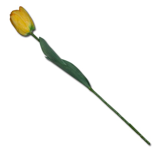 Umělá květina tulipán žlutý 67cm