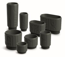 Kvetináč FOLKA ROUND CASE 80 cm- barva: terakota