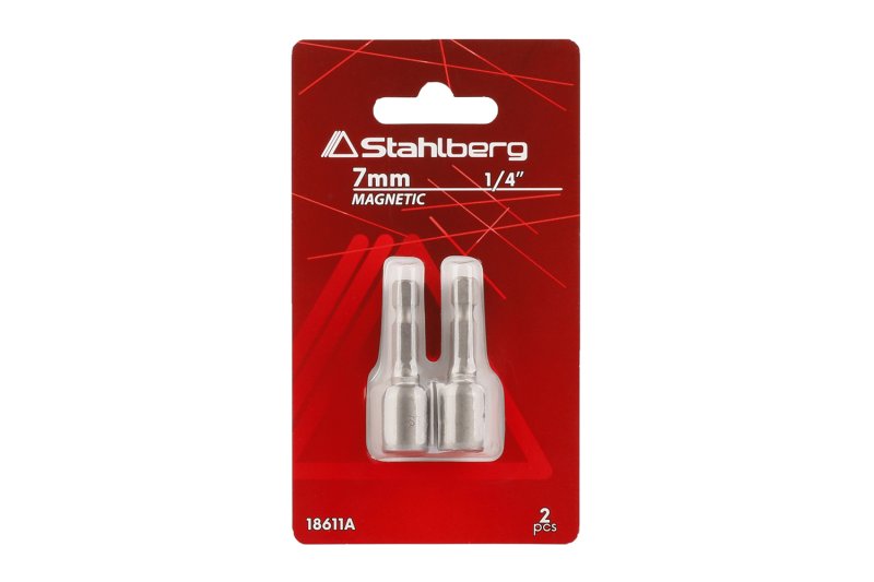 Adaptér STAHLBERG 1/4" 6hran 7mm (2 ks)