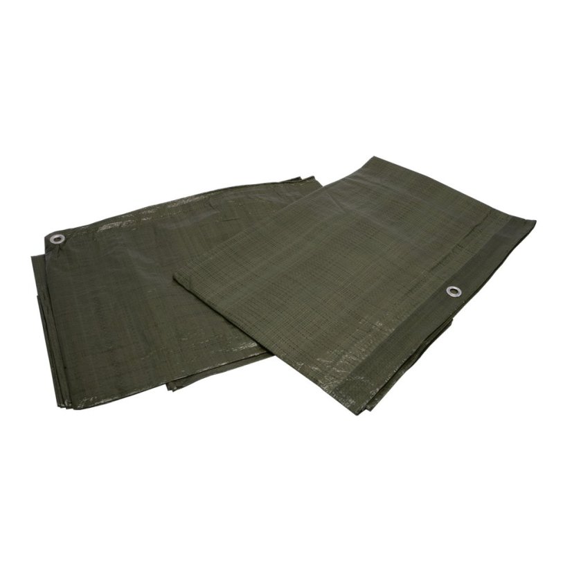 XTLINE Zakrývací plachta PE s oky zelená 70g/m2 | 6x10 m
