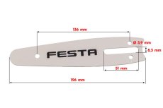 Náhradní vodící lišta pro jednoruční retezovou pilu FESTA 28625