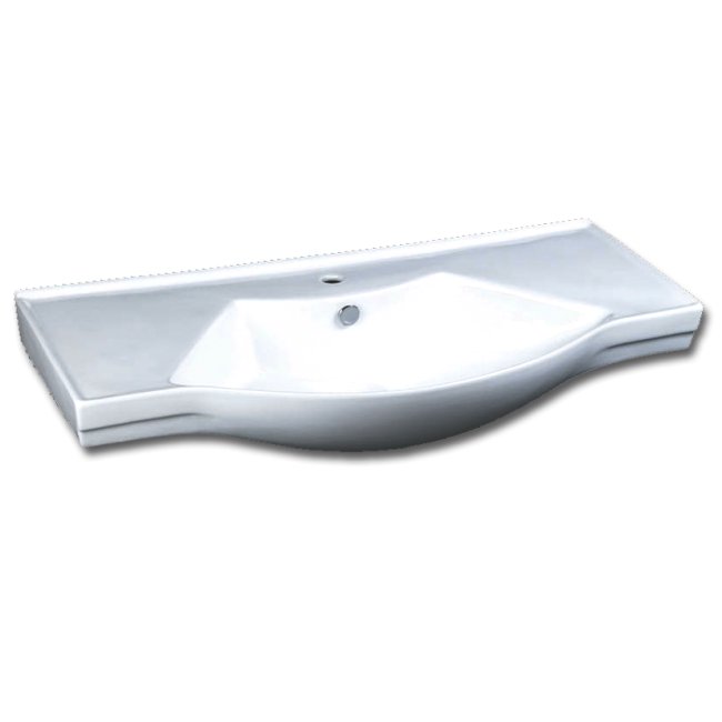 Umyvadlo keramické na desku P75593 s otvorem pro baterii Umyvadlo keramické na desku P75593 s otvorem pro baterii