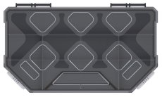 Organizér TAGER (přepážky) 243x142x40 mm - černá s bezbarvým víkem
