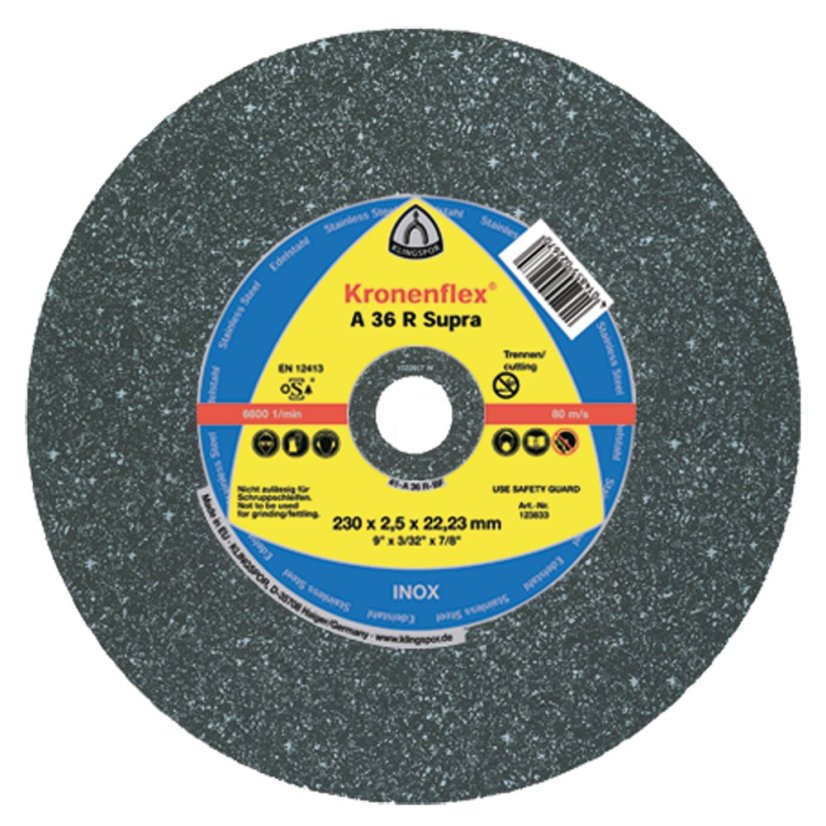 KLINGSPOR Kotouč řezný na nerez/ocel A 36 Supra | 150x2x22,2 mm KLINGSPOR Kotouč řezný na nerez/ocel A 36 Supra | 150x2x22,2 mm