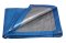 PE plachta zakrývací PROFI 6x10m 140g/1m2 modro-stríbrná