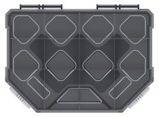 Organizér TAGER (přepážky) 195x142x40 mm - barva: černá s bezbarvým víkem