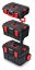 Set kufrů na nářadí a organizéru X BLOCK PRO 546x380x870 mm - barva: černá