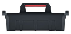 Přepravka na nářadí s přepážkami CARGO PLUS 495x345x210 mm - barva: černá/červená