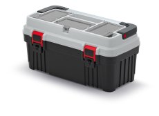 Kufr na nářadí s kov. držadlem OPTIMA 540x278x269 mm - barva: chladná šedá
