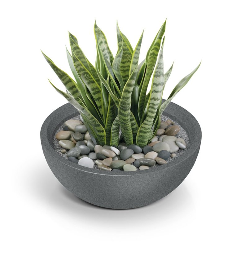 Kvetináč  MOLIO BOWL 60 cm - barva: granitová šedá