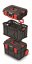 Set kufrů na nářadí a organizérů X BLOCK PRO 546x380x970 mm - barva: černá
