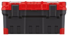 Kufr na nářadí s kov. držadlem TITAN PLUS  554x286x276 mm - barva: červená