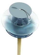 Krmítko pro ptáky BIRDYFEED ROUND 29,4 cm - barva: antracit